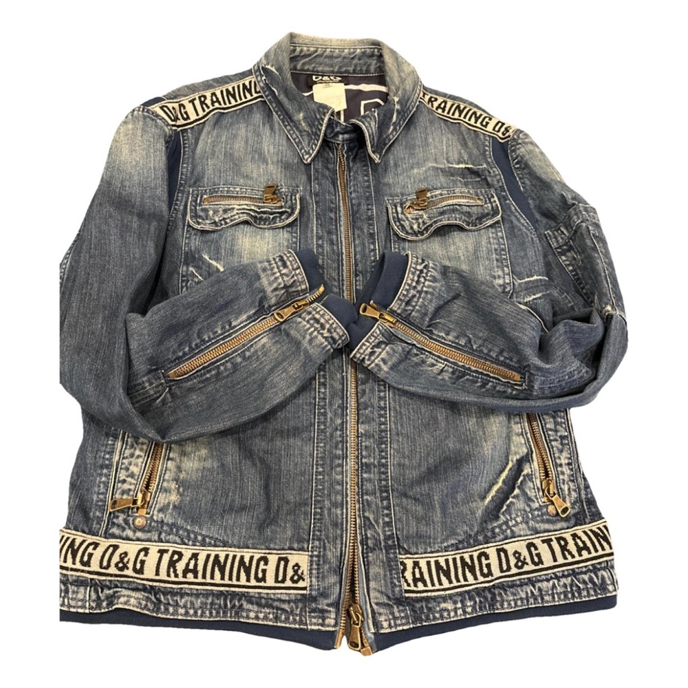 D&G Kids Denim Jacket with Gold Zippers